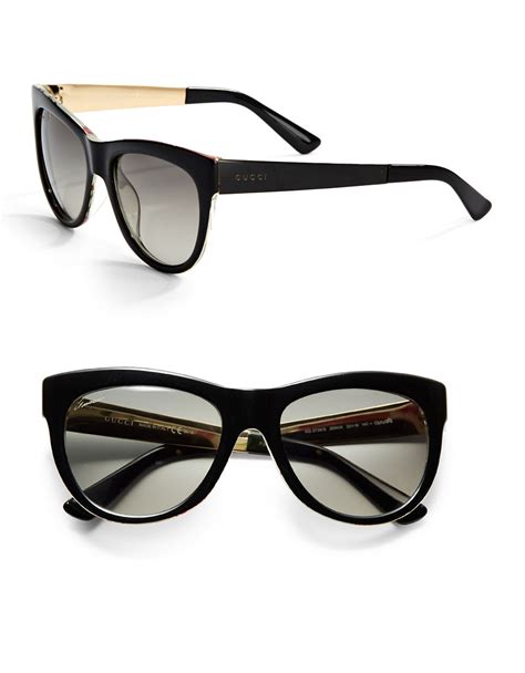 gucci black cat eye sunglasses|55mm cat eye sunglasses Gucci.